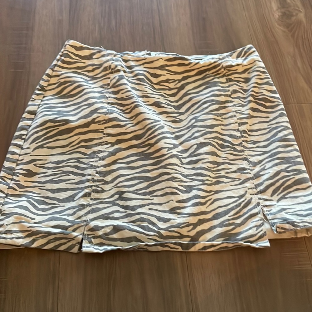 zebra skirt